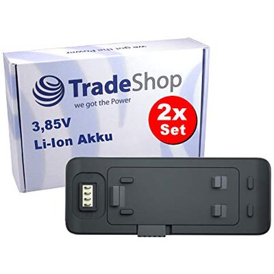 Trade-Shop Lot de 2 batteries Li-Ion pour appareil photo d'action Insta IS360RB compatibles avec Insta 360 One R Trade-Shop Lot de 2 batteries Li-Ion pour appareil photo d'action Insta IS360RB compatibles avec Insta 360 One R