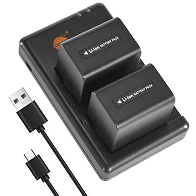 DSTE 2PCS NP-FV70 batterie (2600mAh/7.4V) compatibles avec Sony DCR-SX45 DCR-SX63 DCR-SX65 DCR-SX83 DCR-SX85 FDR-AX100 HDR-CX105 HDR-CX110 HDR-CX115 HDR-CX130 HDR-CX130 50 DSTE 2PCS NP-FV70 batterie (2600mAh/7.4V) compatibles avec Sony DCR-SX45 DCR-SX63 DCR-SX65 DCR-SX83 DCR-SX85 FDR-AX100 HDR-CX105 HDR-CX110 HDR-CX115 HDR-CX130 HDR-CX130 50
