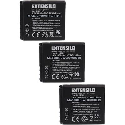 EXTENSILO 3X Batteries Compatible avec Samsung HMX-R10 caméra de Sport, Appareil Photo, Reflex numérique (1050mAh, 3,6V, Li-ION) EXTENSILO 3X Batteries Compatible avec Samsung HMX-R10 caméra de Sport, Appareil Photo, Reflex numérique (1050mAh, 3,6V, Li-ION)