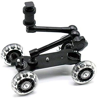 HPC Porte-lentille de la caméra Dolly Coulissant de roulement Mobile stabilisateur Skater Curseur 11 Pouces Articulé caméra Magic Arm Rail Pupitre Visualiseur Photographie Trépied caméra, Noir HPC Porte-lentille de la caméra Dolly Coulissant de roulement Mobile stabilisateur Skater Curseur 11 Pouces Articulé caméra Magic Arm Rail Pupitre Visualiseur Photographie Trépied caméra, Noir