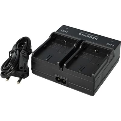 vhbw Chargeur de Batterie Double Compatible avec Blackmagic Pocket Cinema 4K Batterie Appareil Photo Digital, DSLR, Action cam vhbw Chargeur de Batterie Double Compatible avec Blackmagic Pocket Cinema 4K Batterie Appareil Photo Digital, DSLR, Action cam