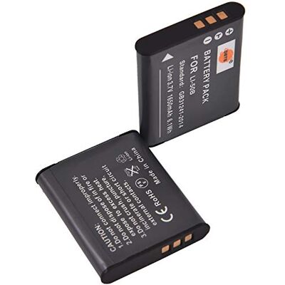 DSTE 2PCS LI-50B Battery compatibles avec Olympus Stylus 9000, Stylus 9010, SZ-10, SZ-11, SZ-12, SZ-15, SZ-20 DSTE 2PCS LI-50B Battery compatibles avec Olympus Stylus 9000, Stylus 9010, SZ-10, SZ-11, SZ-12, SZ-15, SZ-20
