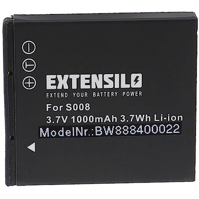 EXTENSILO 1x Batteries Compatible avec Panasonic SDR-SW20EG-K, SDR-SW20EG-S, SDR-SW21 Appareil Photo, Reflex numérique (1000mAh, 3,7V, Li-ION) EXTENSILO 1x Batteries Compatible avec Panasonic SDR-SW20EG-K, SDR-SW20EG-S, SDR-SW21 Appareil Photo, Reflex numérique (1000mAh, 3,7V, Li-ION)