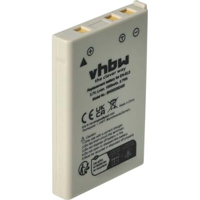 vhbw Batterie Compatible avec Nikon CoolPix 3700, 4200, 5200, 5900, 7900, P3, P4, P500, P5000, P510 Appareil Photo APRN (1000mAh, 3,6V, Li-ION) vhbw Batterie Compatible avec Nikon CoolPix 3700, 4200, 5200, 5900, 7900, P3, P4, P500, P5000, P510 Appareil Photo APRN (1000mAh, 3,6V, Li-ION)