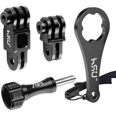 HSU Support de bras d'extension en alliage d'aluminium pour GoPro Joints droits dans la même direction Pour Hero 12/11/10/9/8/7/6/5 et autres caméras d'action (noir) HSU Support de bras d'extension en alliage d'aluminium pour GoPro Joints droits dans la même direction Pour Hero 12/11/10/9/8/7/6/5 et autres caméras d'action (noir)