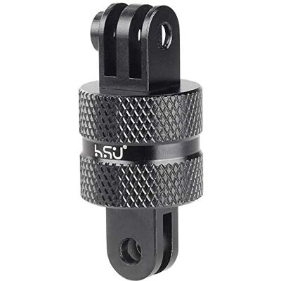 HSU Adaptateur de support 360 °, en alliage d'aluminium, pour caméra embarquée, GoPro Hero 9 8 7 6 5 (noir) HSU Adaptateur de support 360 °, en alliage d'aluminium, pour caméra embarquée, GoPro Hero 9 8 7 6 5 (noir)