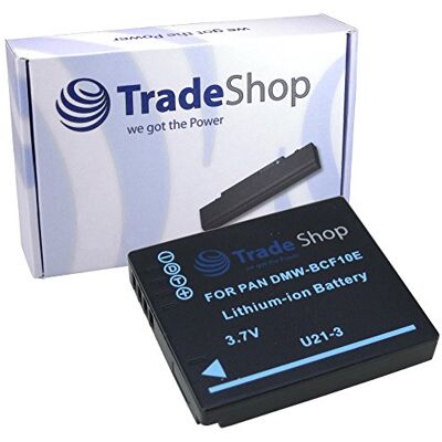 Trade-Shop Batterie Li-ion pour appareil photo Panasonic Lumix DMC FT1 FP8 FS6 FS7 FS10 FS12 FS15 FS25 FS42 FS62 FX40 FX60 FX550 FS25 FP1 remplace DMW-BCF10 DMW-BCF10E CGA-S/106C DMW-BCF-C10E 0 DMW-B CF-10E CGAS Trade-Shop Batterie Li-ion pour appareil photo Panasonic Lumix DMC FT1 FP8 FS6 FS7 FS10 FS12 FS15 FS25 FS42 FS62 FX40 FX60 FX550 FS25 FP1 remplace DMW-BCF10 DMW-BCF10E CGA-S/106C DMW-BCF-C10E 0 DMW-B CF-10E CGAS