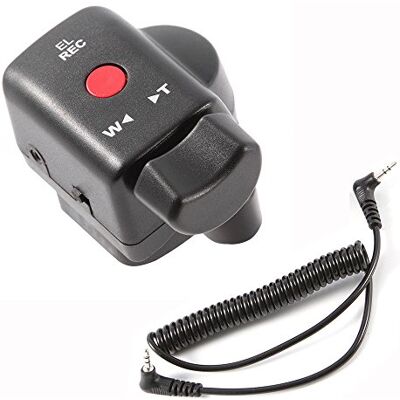 FocusFoto Télécommande Pro pour caméscope et enregistrement vidéo avec câble à ressort jack 2,5 mm pour Sony Panasonic Lanc FocusFoto Télécommande Pro pour caméscope et enregistrement vidéo avec câble à ressort jack 2,5 mm pour Sony Panasonic Lanc