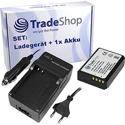 Trade-Shop Kit 2 en 1 de haute qualité : batterie + batterie USB chargeur rapide remplace Canon LC-E10 pour Canon LP-E10 EOS 1100D 1200D 1300D 2000D 4000D%0a Trade-Shop Kit 2 en 1 de haute qualité : batterie + batterie USB chargeur rapide remplace Canon LC-E10 pour Canon LP-E10 EOS 1100D 1200D 1300D 2000D 4000D%0a