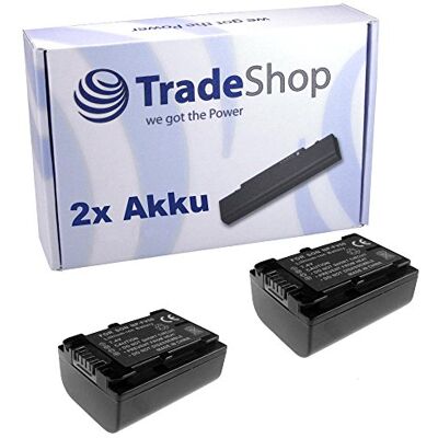Trade-Shop 2x Batterie Li-Ion compatible avec Sony DCR-SX21 DCR-SX21E DCR-SX22E HDR-CX220EB HDR-CX280EB HDR-CX220EL HDR-CX220ER HDR-CX220ES HDR-CX320EB HDR-CX690EB HDR-CX220E HDR-CX280E HDR-CX320E HDR-CX190E Trade-Shop 2x Batterie Li-Ion compatible avec Sony DCR-SX21 DCR-SX21E DCR-SX22E HDR-CX220EB HDR-CX280EB HDR-CX220EL HDR-CX220ER HDR-CX220ES HDR-CX320EB HDR-CX690EB HDR-CX220E HDR-CX280E HDR-CX320E HDR-CX190E
