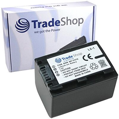 Trade-Shop Batterie Li-ion 3,7 V 2100 mAh compatible avec Sony NP-FH-40 NP-FH-50 NP-FH-60 NP-FH-70 NP-FH-100 DCR-DVD92/E DCR-DVD103/E DCR-DVD105/E DCR-DVD106/E Trade-Shop Batterie Li-ion 3,7 V 2100 mAh compatible avec Sony NP-FH-40 NP-FH-50 NP-FH-60 NP-FH-70 NP-FH-100 DCR-DVD92/E DCR-DVD103/E DCR-DVD105/E DCR-DVD106/E