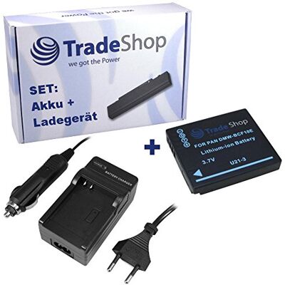 Trade-Shop Contenu de la livraison : kit de qualité supérieure pour appareil photo Panasonic Lumix FX40 FX60 FX550 DMC-FP1 F2 F3 FH1 FH3 FH20 Trade-Shop Contenu de la livraison : kit de qualité supérieure pour appareil photo Panasonic Lumix FX40 FX60 FX550 DMC-FP1 F2 F3 FH1 FH3 FH20