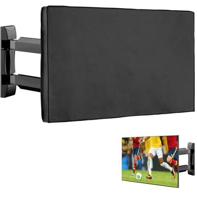 kwmobile Housse écran TV compatible avec 32" TV Housse de protection TV extérieure contre intempéries, poussière et éclaboussures noir kwmobile Housse écran TV compatible avec 32" TV Housse de protection TV extérieure contre intempéries, poussière et éclaboussures noir