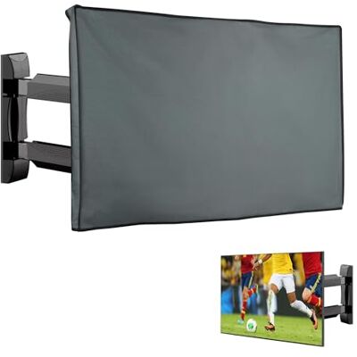 kwmobile Housse écran TV compatible avec 49-50" TV Housse de protection TV extérieure contre intempéries, poussière et éclaboussures gris kwmobile Housse écran TV compatible avec 49-50" TV Housse de protection TV extérieure contre intempéries, poussière et éclaboussures gris
