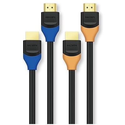 Philips SWV5731BY Câble HDMI 4K 1,5 m, 18 Gbit/s, HDR, ARC, 4K @ 60 Hz, 2K @ 144 Hz, 1080p @ 240 Hz, HDMI Ultra HD pour PS5, Xbox, TV, moniteur, projecteur, ordinateur portable Philips SWV5731BY Câble HDMI 4K 1,5 m, 18 Gbit/s, HDR, ARC, 4K @ 60 Hz, 2K @ 144 Hz, 1080p @ 240 Hz, HDMI Ultra HD pour PS5, Xbox, TV, moniteur, projecteur, ordinateur portable