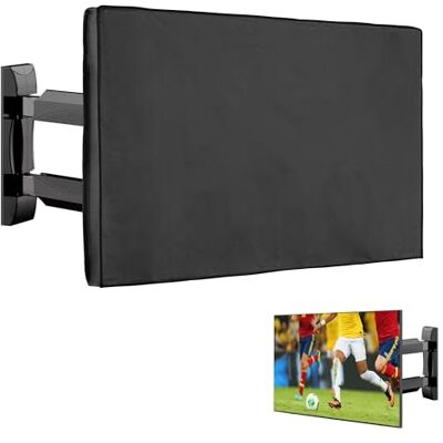 kwmobile Housse écran TV compatible avec 75" TV Housse de protection TV extérieure contre intempéries, poussière et éclaboussures noir kwmobile Housse écran TV compatible avec 75" TV Housse de protection TV extérieure contre intempéries, poussière et éclaboussures noir