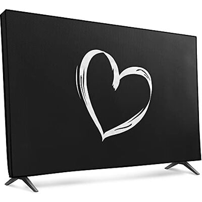 kwmobile Housse écran TV compatible avec 49-50" TV Protection d'écran télévision blanc-noir kwmobile Housse écran TV compatible avec 49-50" TV Protection d'écran télévision blanc-noir
