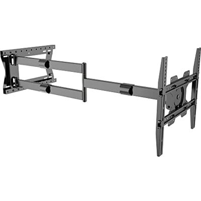 Nanook Support Mural TV 2120 à Bras Long pour téléviseurs 42-75 Pouces, Extension Extra Longue jusqu'à 120 cm, Support TV Robuste orientable. Black Nanook Support Mural TV 2120 à Bras Long pour téléviseurs 42-75 Pouces, Extension Extra Longue jusqu'à 120 cm, Support TV Robuste orientable. Black