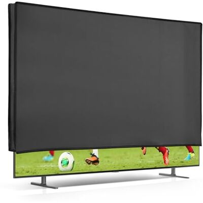 kwmobile Housse écran TV compatible avec 75" TV Protection d'écran télévision gris foncé kwmobile Housse écran TV compatible avec 75" TV Protection d'écran télévision gris foncé
