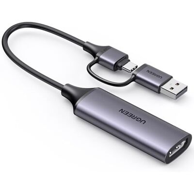 UGREEN Carte de Capture Vidéo HDMI 4K 30Hz USB C 1080P 60FPS Enregistrement HD Streaming Jeux OBS Carte Acquisition Compatible avec Switch PS5 PS4 Xbox TV Stick MacBook iPad Air Caméra PC UGREEN Carte de Capture Vidéo HDMI 4K 30Hz USB C 1080P 60FPS Enregistrement HD Streaming Jeux OBS Carte Acquisition Compatible avec Switch PS5 PS4 Xbox TV Stick MacBook iPad Air Caméra PC