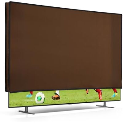 kwmobile Housse écran TV compatible avec 55" TV Protection d'écran télévision brun foncé kwmobile Housse écran TV compatible avec 55" TV Protection d'écran télévision brun foncé