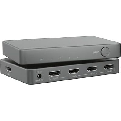 Marmitek AS48 HDMI Switch 2.1-8K HDR 4 Entrées/1 Sortie Gaming 48Gbps VRR ALLM Dolby Digital Fonctionne PS5 et Xbox Marmitek AS48 HDMI Switch 2.1-8K HDR 4 Entrées/1 Sortie Gaming 48Gbps VRR ALLM Dolby Digital Fonctionne PS5 et Xbox