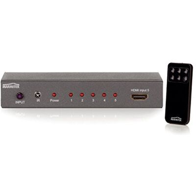 Marmitek Connect 420 UHD HDMI Commutateur prend en charge 4K UHD 5 entrées/1 sortie Marmitek Connect 420 UHD HDMI Commutateur prend en charge 4K UHD 5 entrées/1 sortie