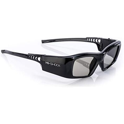 Hi-SHOCK BT Pro Black Diamond Lunettes Actives 3D pour TV 3D compatibles avec Sony, Samsung, Panasonic SSG-3570CR, TDG-BT500A, TY-ER3D5ME / TY-ER3D6M 120 Hz Rechargeable Hi-SHOCK BT Pro Black Diamond Lunettes Actives 3D pour TV 3D compatibles avec Sony, Samsung, Panasonic SSG-3570CR, TDG-BT500A, TY-ER3D5ME / TY-ER3D6M 120 Hz Rechargeable