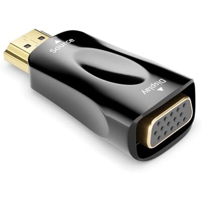deleyCON HDMI (Source) vers VGA (Affichage) Adaptateur Convertisseur 1080p Full HD (pour Moniteur/projecteur VGA) pour PC/Ordinateur/Laptop vers Moniteur/Projecteur Noir deleyCON HDMI (Source) vers VGA (Affichage) Adaptateur Convertisseur 1080p Full HD (pour Moniteur/projecteur VGA) pour PC/Ordinateur/Laptop vers Moniteur/Projecteur Noir