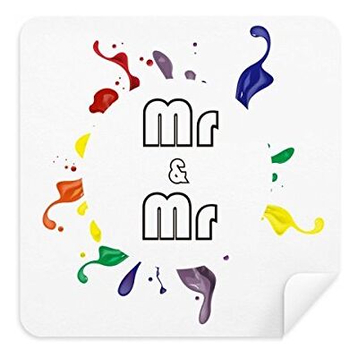DIYthinker LGBT Lot de 2 chiffons de nettoyage pour écran de téléphone Motif drapeau arc-en-ciel DIYthinker LGBT Lot de 2 chiffons de nettoyage pour écran de téléphone Motif drapeau arc-en-ciel
