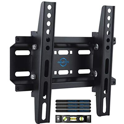 deleyCON Support Mural Universel pour Moniteur & TV 23"-42" Pouces (58-107cm) Inclinable 35Kg jusqu'à VESA 200x200 Plasma LCD LED OLED TFT Télévision Fixation deleyCON Support Mural Universel pour Moniteur & TV 23"-42" Pouces (58-107cm) Inclinable 35Kg jusqu'à VESA 200x200 Plasma LCD LED OLED TFT Télévision Fixation