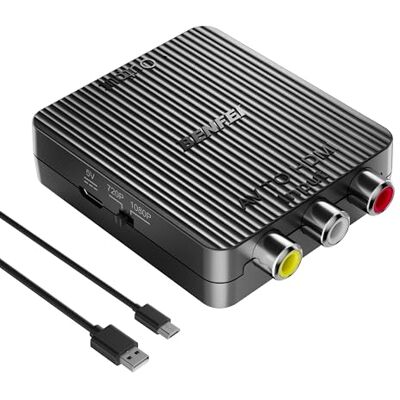 BENFEI Adaptateur HDMI vers RCA, convertisseur CVBS 3RCA HDMI vers AV 1080p PAL/NTSC. Compatible clé TV, Apple TV, ordinateurs, portables, consoles PS/Xbox, lecteurs Blu-ray et téléviseurs HD. BENFEI Adaptateur HDMI vers RCA, convertisseur CVBS 3RCA HDMI vers AV 1080p PAL/NTSC. Compatible clé TV, Apple TV, ordinateurs, portables, consoles PS/Xbox, lecteurs Blu-ray et téléviseurs HD.