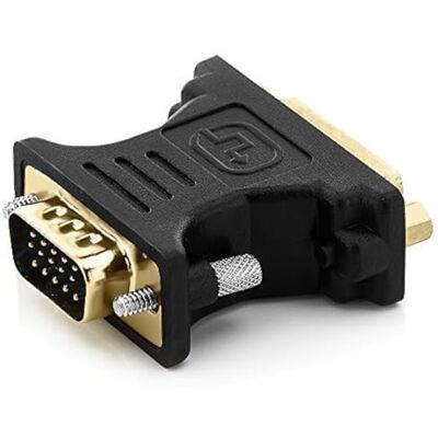 deleyCON DVI-I vers VGA Port DVI-I (24+5) au Connecteur VGA pour le Moniteur PC Projecteur Carte Vidéo Noir deleyCON DVI-I vers VGA Port DVI-I (24+5) au Connecteur VGA pour le Moniteur PC Projecteur Carte Vidéo Noir