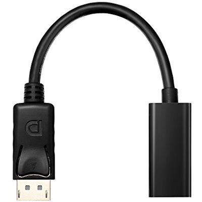 HDSupply DA055 Adaptateur DisplayPort vers HDMI femelle HMDI Pigtail Noir 0,10 m HDSupply DA055 Adaptateur DisplayPort vers HDMI femelle HMDI Pigtail Noir 0,10 m