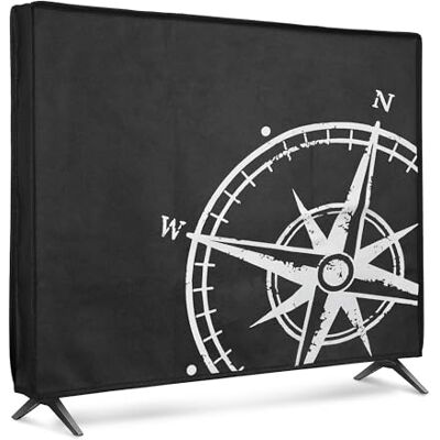 kwmobile Housse écran TV compatible avec 24" TV Protection d'écran télévision blanc-noir kwmobile Housse écran TV compatible avec 24" TV Protection d'écran télévision blanc-noir