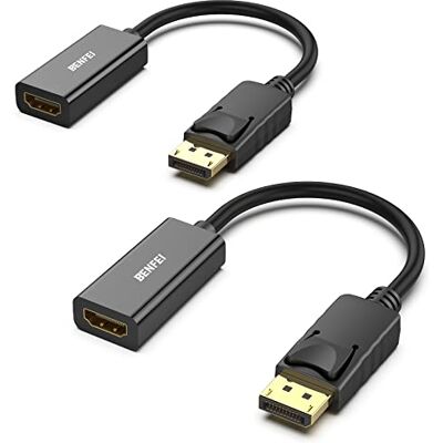 BENFEI Lot de 2 adaptateurs DisplayPort vers HDMI 4K unidirectionnels DisplayPort DP Computor vers HDMI Moniteur Adaptateur de connexion compatible avec ordinateur portable, PC, moniteur TV Projecteur BENFEI Lot de 2 adaptateurs DisplayPort vers HDMI 4K unidirectionnels DisplayPort DP Computor vers HDMI Moniteur Adaptateur de connexion compatible avec ordinateur portable, PC, moniteur TV Projecteur