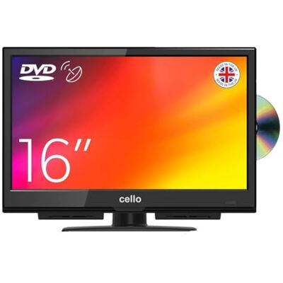 Cello C1624F 16" Full HD LED TV Integrierter DVD-Player Triple Tuner DVB-T/T2-C-S/S2 HDMI USB 230V „Pitch Perfect Sound“ für EIN einzigartiges Klangerlebnis Cello C1624F 16" Full HD LED TV Integrierter DVD-Player Triple Tuner DVB-T/T2-C-S/S2 HDMI USB 230V „Pitch Perfect Sound“ für EIN einzigartiges Klangerlebnis