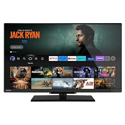 Toshiba Smart Fire TV 24" HD Ready 24WF3F63DAR, TV 24" avec Alexa intégrée, TV LED compatible avec Alexa, DVB-T2, technologie LED, HDR, HDMI 2.1, Dolby Audio Toshiba Smart Fire TV 24" HD Ready 24WF3F63DAR, TV 24" avec Alexa intégrée, TV LED compatible avec Alexa, DVB-T2, technologie LED, HDR, HDMI 2.1, Dolby Audio