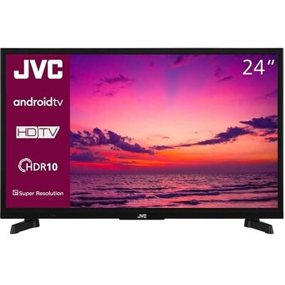 JVC LT-24VAH3455 Téléviseur 24" Android Smart TV HD Ready HDR avec triple tuner LED JVC LT-24VAH3455 Téléviseur 24" Android Smart TV HD Ready HDR avec triple tuner LED