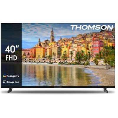 Thomson 40 Pouces (101 cm) LED Full HD Google Smart TV, Wi-Fi,Dolby Audio, HDR10, Bluetooth 5.1, Triple-Tuner (Câble/Satellite/Antenne), HDMI, CI+, A+ Panneau 40FG2S14 Thomson 40 Pouces (101 cm) LED Full HD Google Smart TV, Wi-Fi,Dolby Audio, HDR10, Bluetooth 5.1, Triple-Tuner (Câble/Satellite/Antenne), HDMI, CI+, A+ Panneau 40FG2S14
