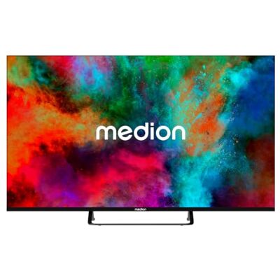 Medion TV QLED 4K 163,9 cm (65") Smart TV MD 865701 Dolby Vision HDR, Prime Video, Disney+, compatible Google TV, PVR, Bluetooth Medion TV QLED 4K 163,9 cm (65") Smart TV MD 865701 Dolby Vision HDR, Prime Video, Disney+, compatible Google TV, PVR, Bluetooth