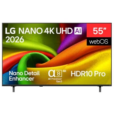 LG TV Nano AI NU85 (2026) 55" LED UHD 4K 55NU850B6LA LG TV Nano AI NU85 (2026) 55" LED UHD 4K 55NU850B6LA