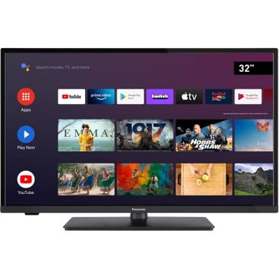 Panasonic TV LCD TX-32LS480E, Google Play, Assistant Google, Androide TV, Chromecast Built in, Bluetooth, Lecteur multimédia USB, HD HDR, Noir, Panasonic TV LCD TX-32LS480E, Google Play, Assistant Google, Androide TV, Chromecast Built in, Bluetooth, Lecteur multimédia USB, HD HDR, Noir,
