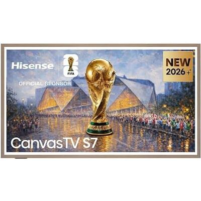 Hisense 65S7S Hi-QLED Smart TV 65 pouces, Hi-QLED Lifestyle TV, mode art, affichage Hi-Matte, cadre au choix, design ultra fin, support mural, mode jeu 144 Hz natifs, son 2.0.2 Hisense 65S7S Hi-QLED Smart TV 65 pouces, Hi-QLED Lifestyle TV, mode art, affichage Hi-Matte, cadre au choix, design ultra fin, support mural, mode jeu 144 Hz natifs, son 2.0.2