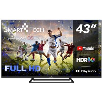 Smart Tech TV LED Full HD 43' (108 cm) Smart TV Web OS-43FW01V3- Molotov, Netflix, Prime Video, 3xHDMI 2xUSB -Dolby Audio Smart Tech TV LED Full HD 43' (108 cm) Smart TV Web OS-43FW01V3- Molotov, Netflix, Prime Video, 3xHDMI 2xUSB -Dolby Audio