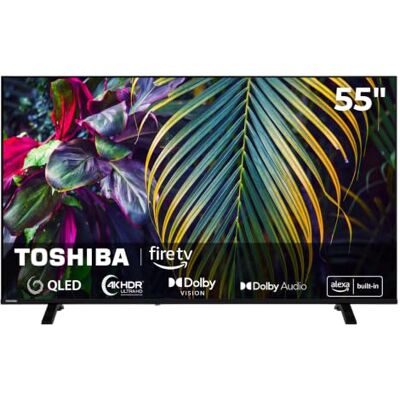 Toshiba 55QF2663DAZ Téléviseur QLED 55" Smart TV 4K UHD Amazon Fire TV Dolby Vision HDR MEMC & WCG Commande vocale Alexa 2 x HDMI Bluetooth Dolby Audio Triple tuner DVB-C/-S2/-T2 Toshiba 55QF2663DAZ Téléviseur QLED 55" Smart TV 4K UHD Amazon Fire TV Dolby Vision HDR MEMC & WCG Commande vocale Alexa 2 x HDMI Bluetooth Dolby Audio Triple tuner DVB-C/-S2/-T2