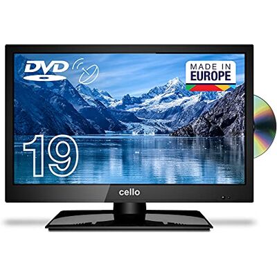 Cello C1920FSDE Téléviseur LED HD Ready 19 Pouces avec Lecteur DVD Intégré et Triple Tuner DVBT2 S2 Noir Cello C1920FSDE Téléviseur LED HD Ready 19 Pouces avec Lecteur DVD Intégré et Triple Tuner DVBT2 S2 Noir