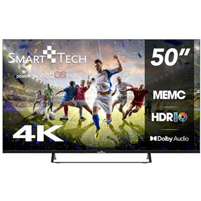 Smart Tech TV LED 4K UHD 50' (127cm) Smart TV Web OS-50UW02V3- Molotov, Netflix, Prime Video 3xHDMI 2xUSB HDR- Dolby Audio Smart Tech TV LED 4K UHD 50' (127cm) Smart TV Web OS-50UW02V3- Molotov, Netflix, Prime Video 3xHDMI 2xUSB HDR- Dolby Audio