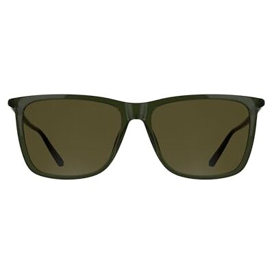Calvin Lunettes de soleil pour homme CK26500S Vert transparent avec verres solides marron Calvin Lunettes de soleil pour homme CK26500S Vert transparent avec verres solides marron