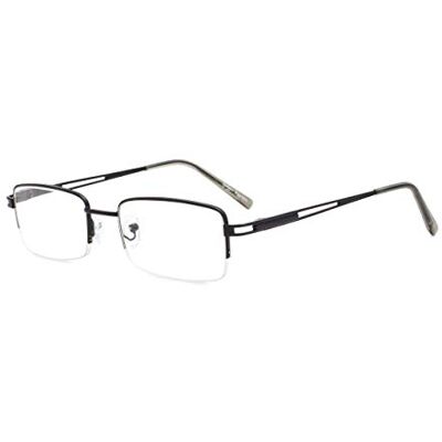 Eyekepper Readers Rectangle Half-rim Spring Temples Lunettes de Lecture Noir +2.0 Eyekepper Readers Rectangle Half-rim Spring Temples Lunettes de Lecture Noir +2.0